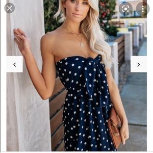 Vici Dolls Newbury Kustom Navy & white dress